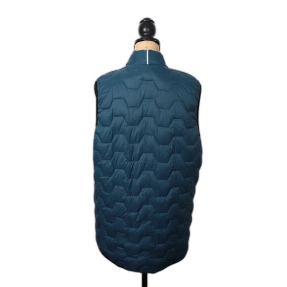 EC asics M Reverse INS Vest Puffer Fleece zip up vest size large - Picture 6 of 9